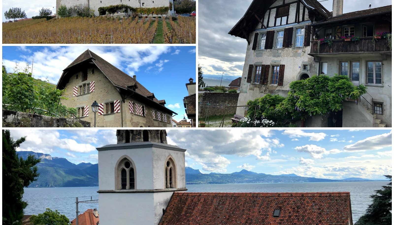 Villette, église romane, peintures sacrées, village de serfs du Prieuré de Lutry